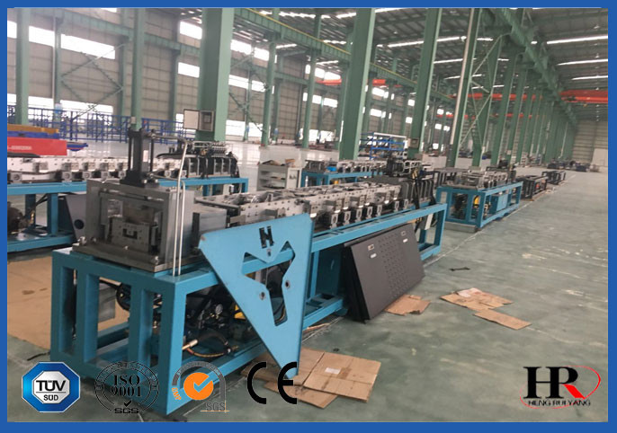 Light Frame Steel House Keel Roll Forming Machine PLC Control
