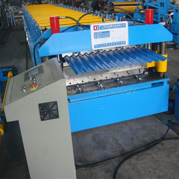0.3-0.8mm Galvanized Steel Corrugated Sheet Roll Forming Machine